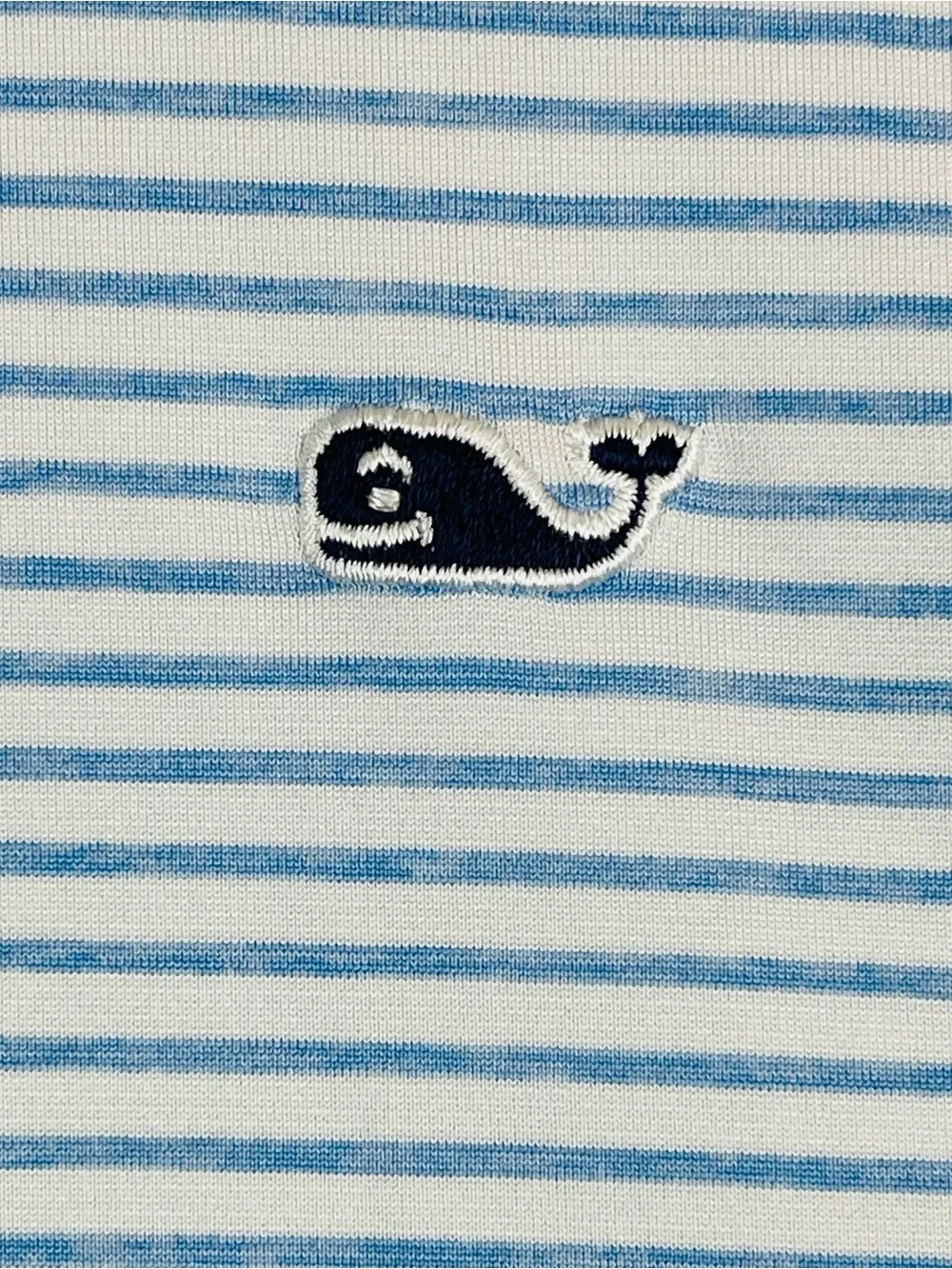 Vineyard Vines On-The-Go Sankaty Polo Shirt Men XL Blue Striped Performance - Picture 4 of 14